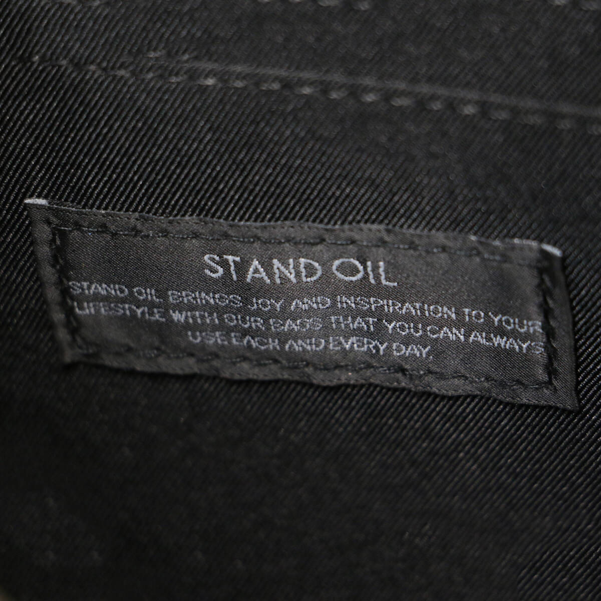 STAND OIL スタンドオイル バッグ ブラック 黒 / オードバッグ / ODD BAG ショルダーバッグ ワンショルダー 肩掛け スクエア 合成皮革