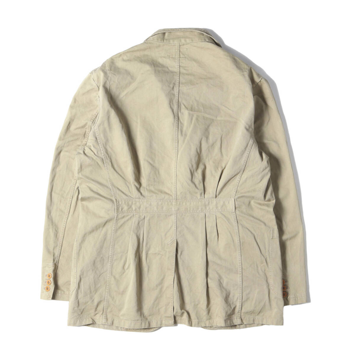 RRL ジャケット サイズ:XL 90s 三つ星 コットンツイル 3つボタン ワークジャケット USA制 ベージュ アウター ブルゾン 上著