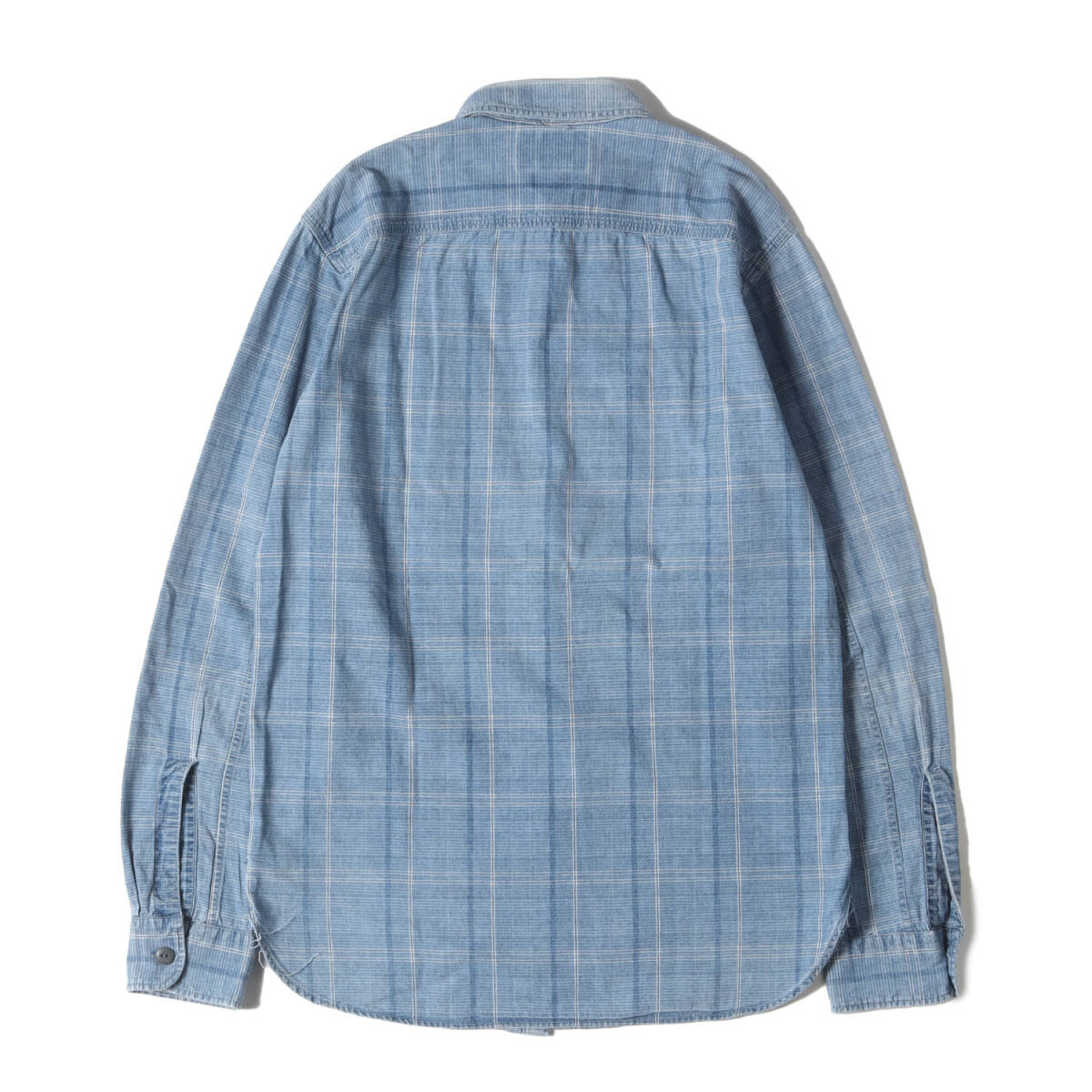 RRL シャツ サイズ:XS ヴィンテージ加工 インディゴ チェック ワークシャツ インディゴ ラルフローレン トップス カジュアルシャツ