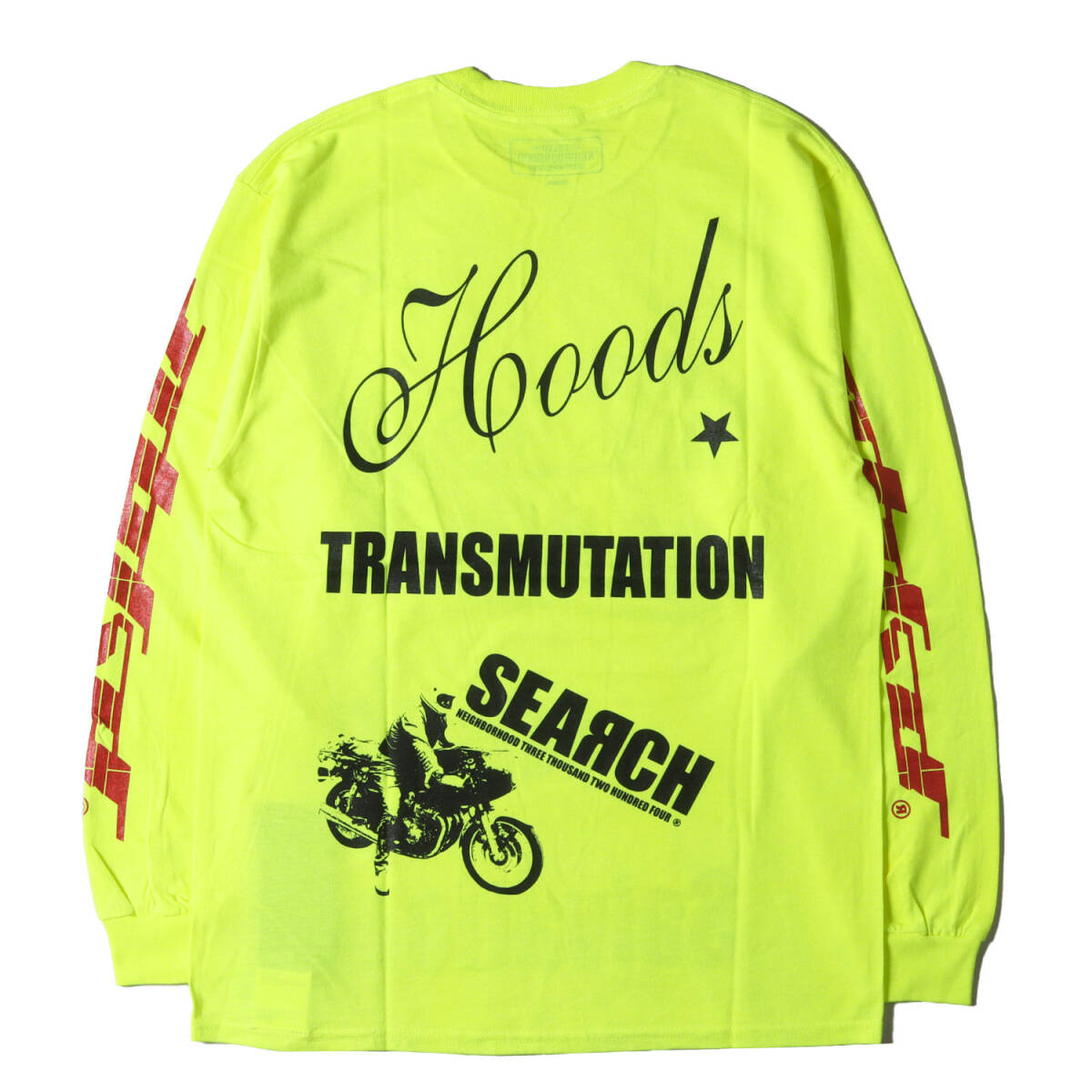 【新品】NEIGHBORHOOD ネイバーフッド 復(fù)刻モデル クレイジー グラフィック ロングスリーブ Tシャツ (SEARCH / C-TEE. LS) / イエロー M