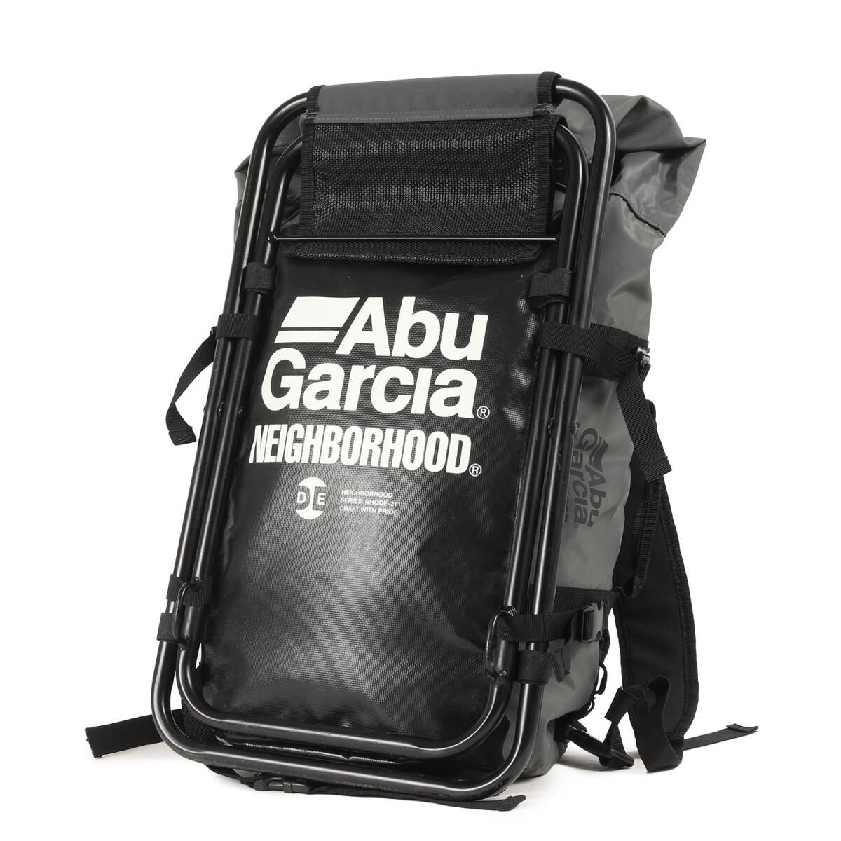 NEIGHBORHOOD ネイバーフッド バッグ / 21SS AbuGarcia 折りたたみチェア付き ダッフル型 バックパック (NHAB . BASE DUFFLE / P-LUGGAGE)