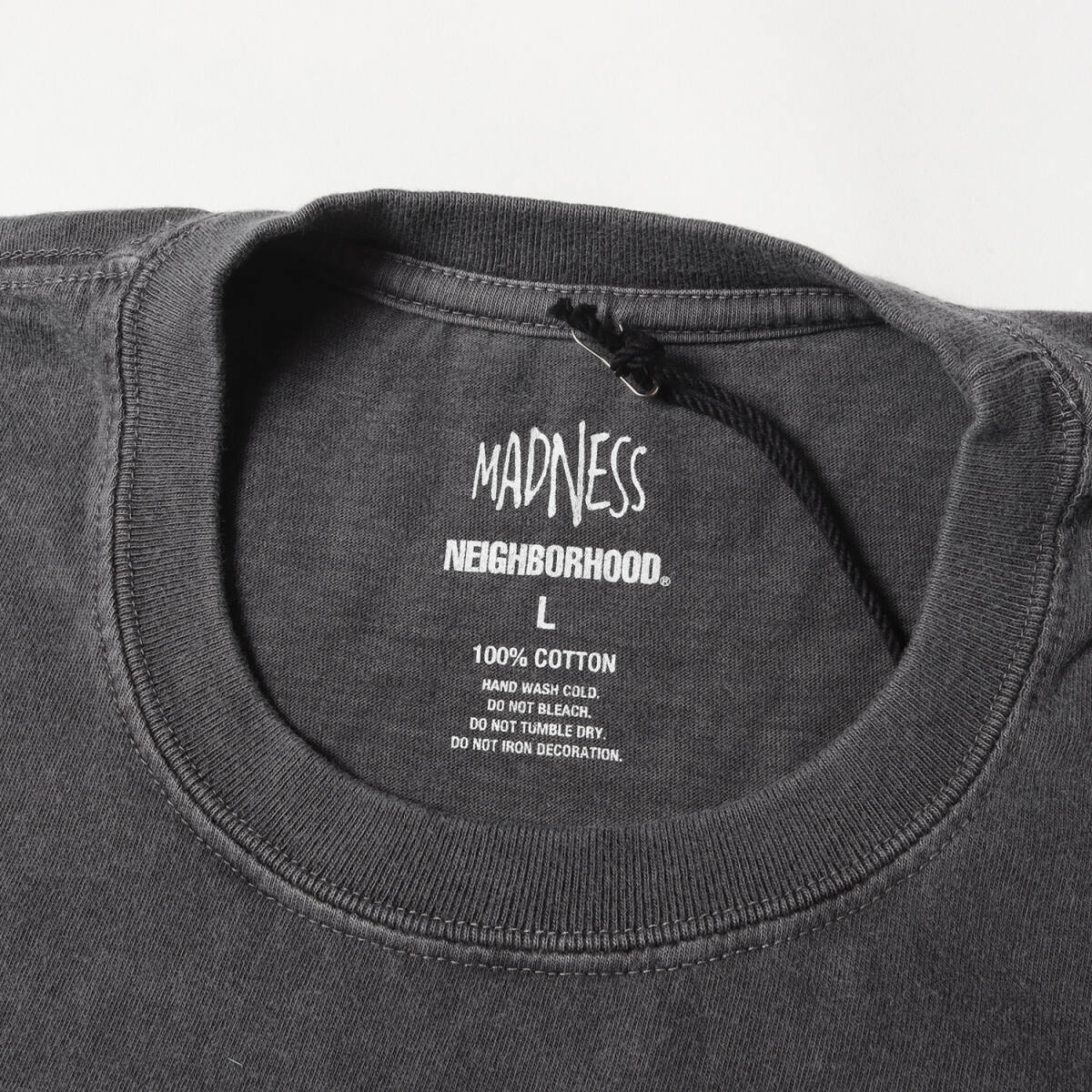 【新品】NEIGHBORHOOD ネイバーフッド Tシャツ サイズ:L / 24AW MADNESS 制品染め クルーネック Tシャツ (TEE SS-1) / ブラック 黒