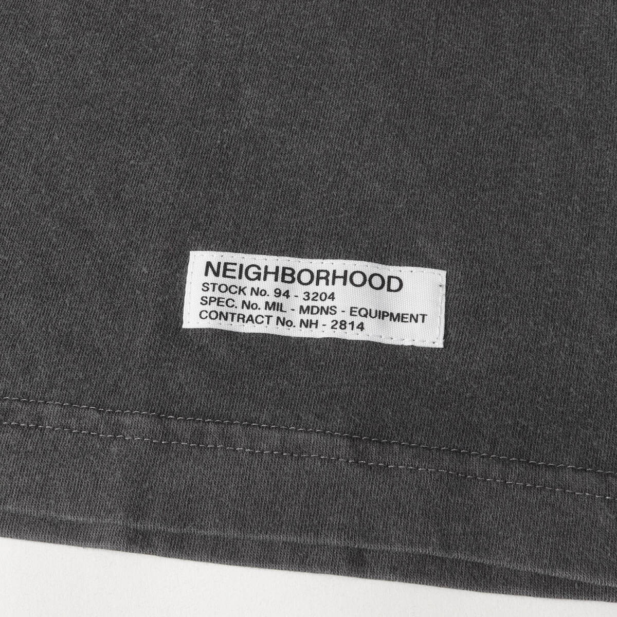 【新品】NEIGHBORHOOD ネイバーフッド Tシャツ サイズ:L / 24AW MADNESS 制品染め クルーネック Tシャツ (TEE SS-1) / ブラック 黒