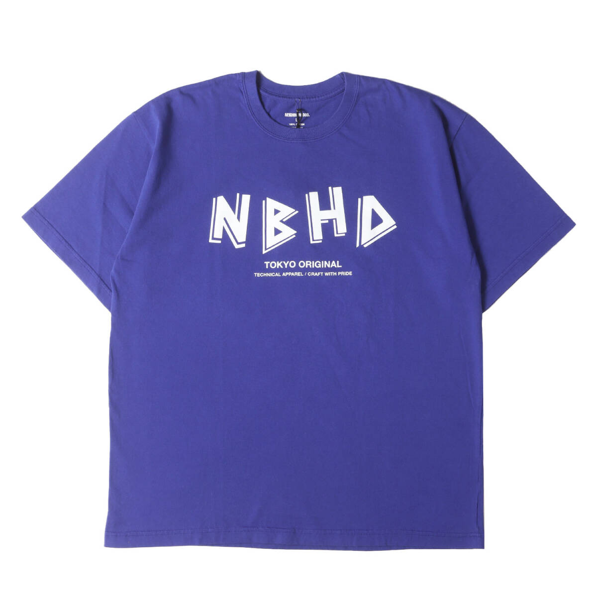 NEIGHBORHOOD ネイバーフッド Tシャツ サイズ:L / 24SS パームツリー グラフィック クルーネック Tシャツ (NH.TEE SS-6) / ブルー