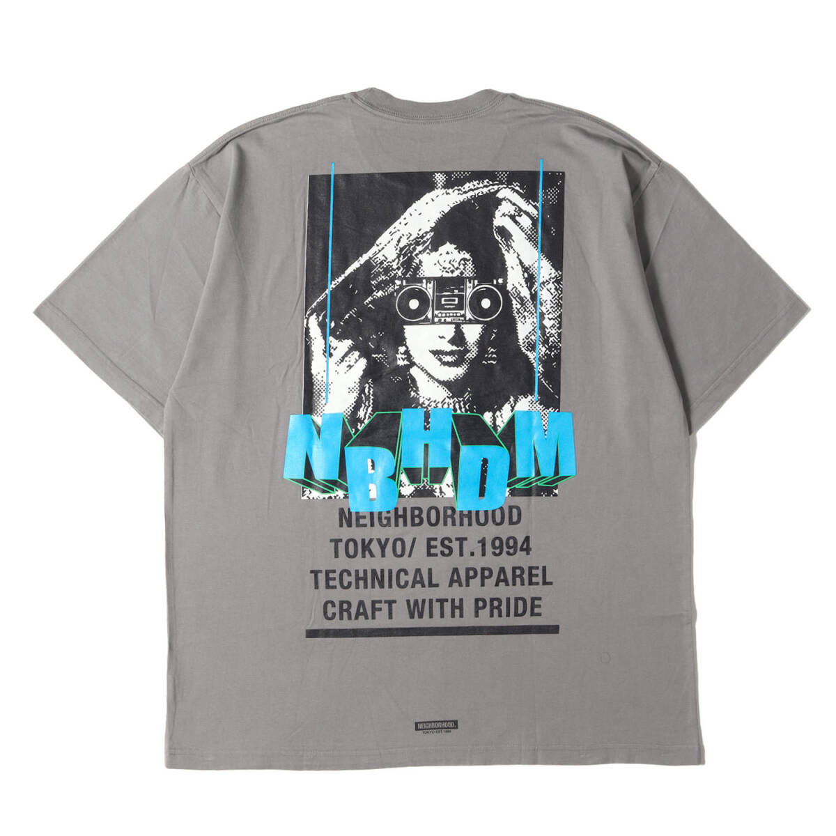 NEIGHBORHOOD ネイバーフッド Tシャツ サイズ:L / 22SS グラフィックプリント クルーネック Tシャツ / グレー / トップス カットソー