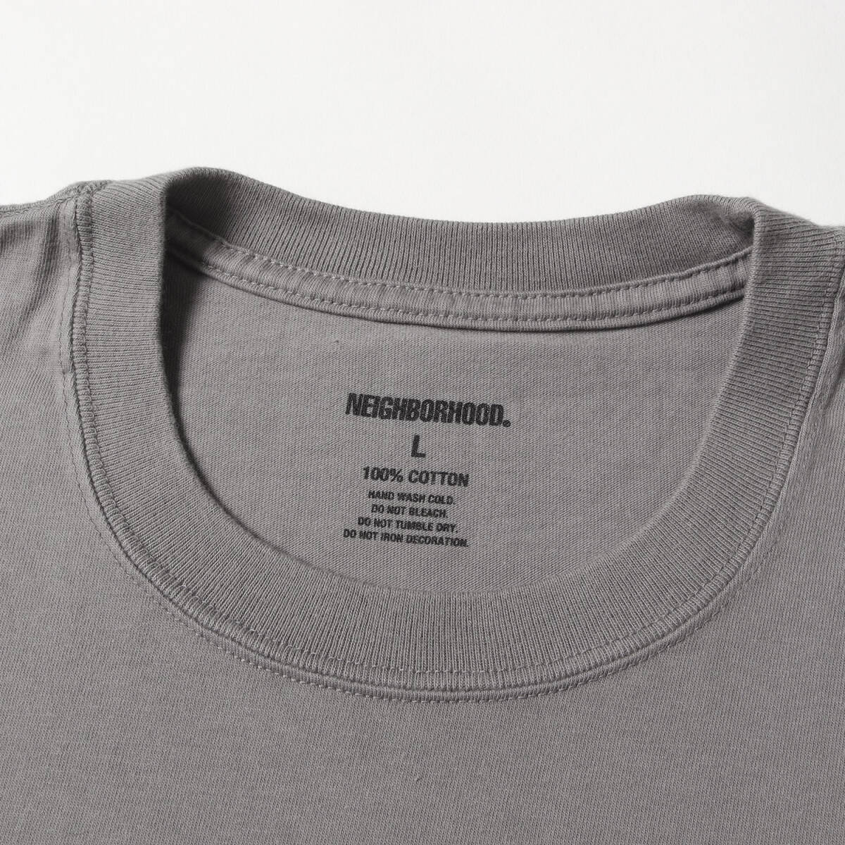 NEIGHBORHOOD ネイバーフッド Tシャツ サイズ:L / 22SS グラフィックプリント クルーネック Tシャツ / グレー / トップス カットソー