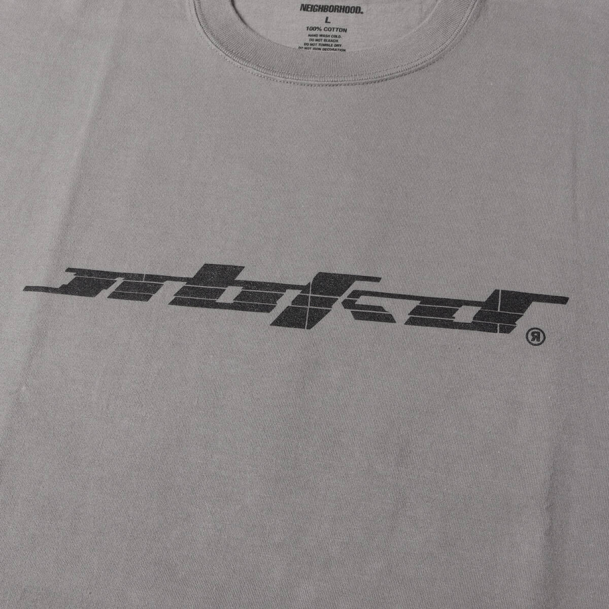 NEIGHBORHOOD ネイバーフッド Tシャツ サイズ:L / 22SS グラフィックプリント クルーネック Tシャツ / グレー / トップス カットソー