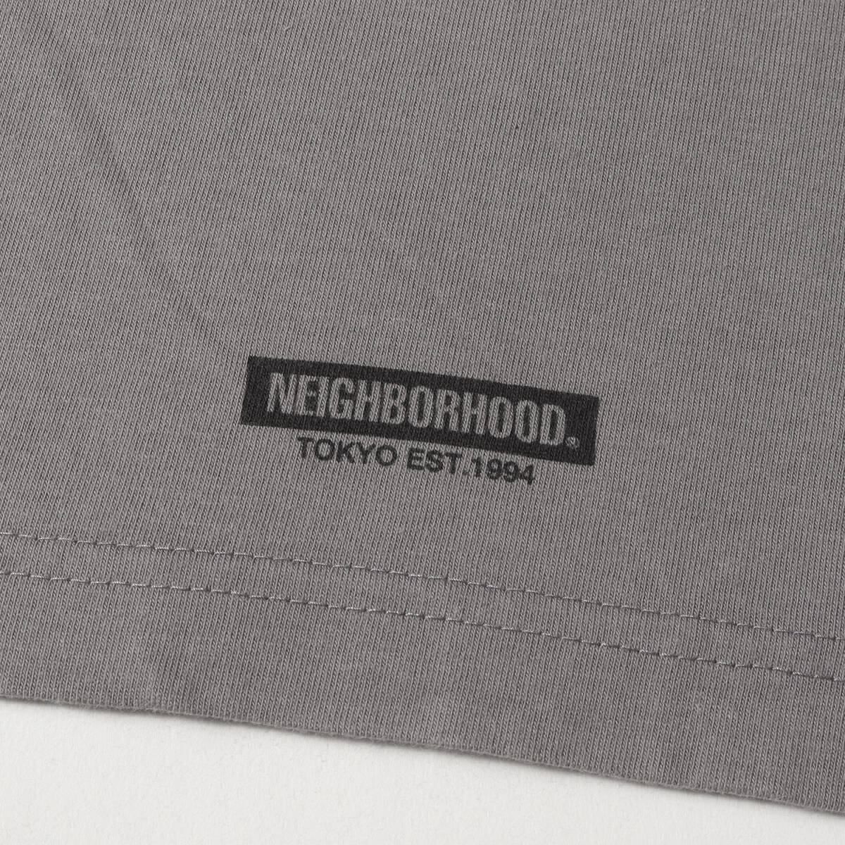 NEIGHBORHOOD ネイバーフッド Tシャツ サイズ:L / 22SS グラフィックプリント クルーネック Tシャツ / グレー / トップス カットソー