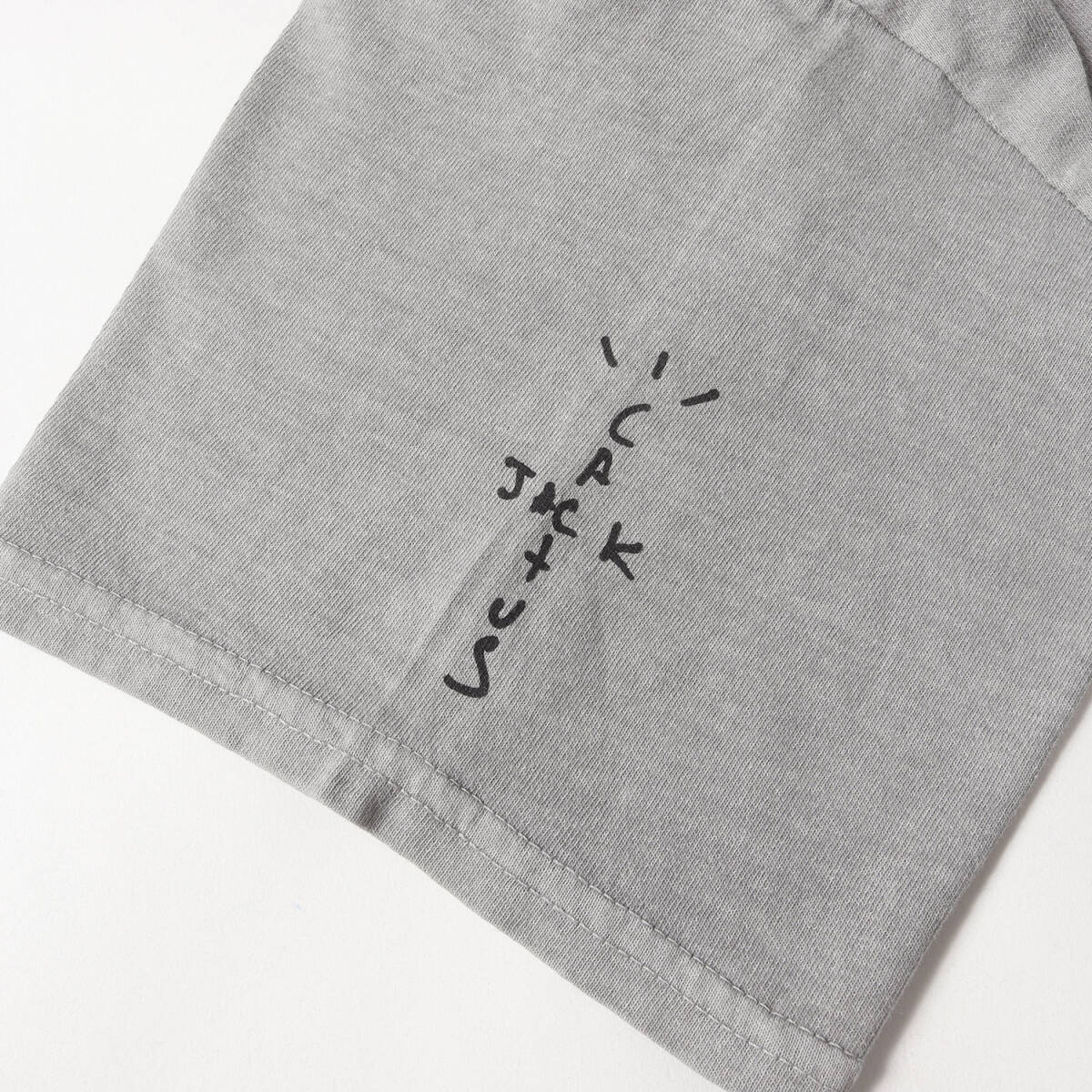【美品】NEIGHBORHOOD ネイバーフッド Tシャツ サイズ:M / 21SS Travis Scott / Cactus Jack 発泡プリント グラフィック Tシャツ グレー