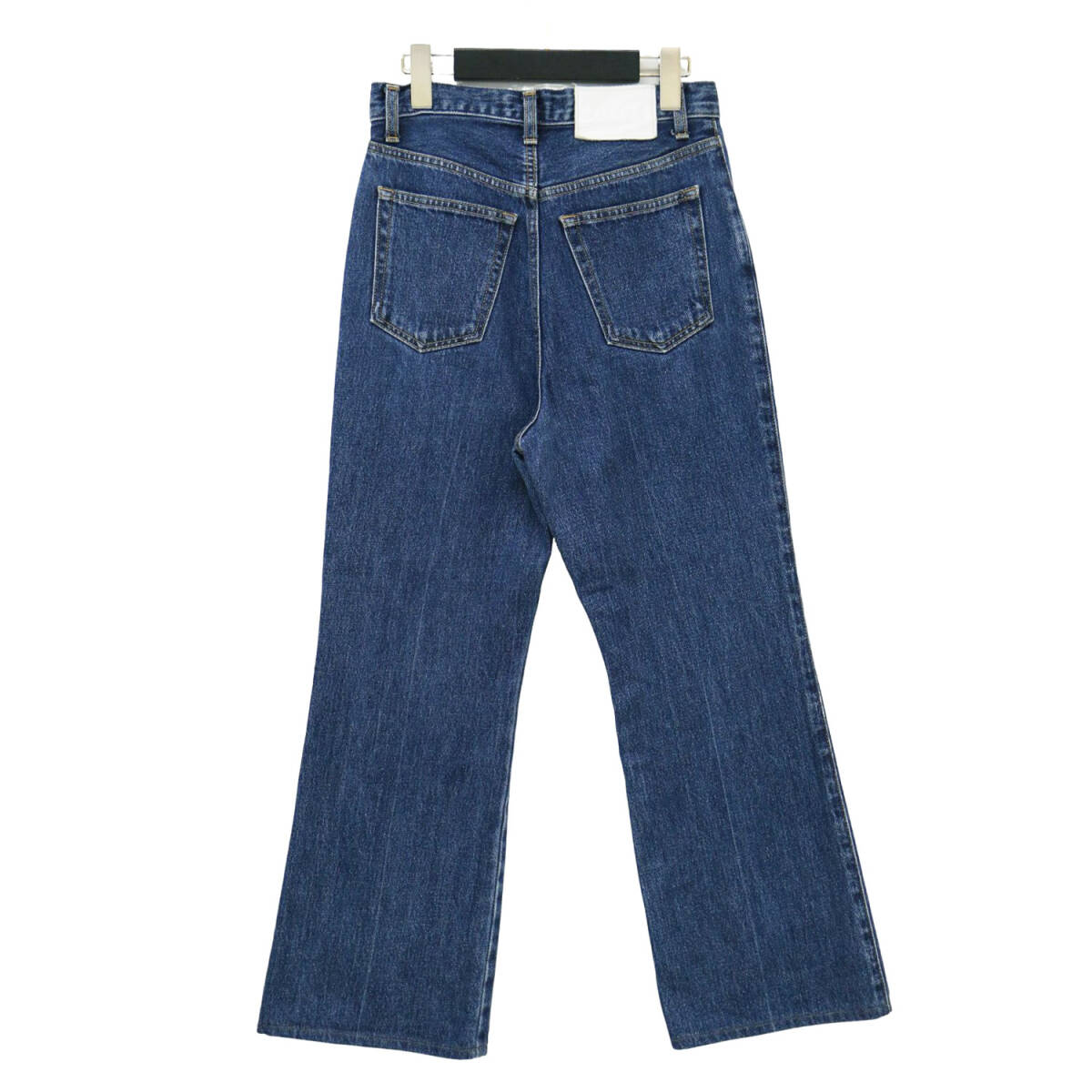 MACPHEE マカフィー パンツ ダークブルー サイズ:32(5號) / コットン デニム ブーツカット パンツ / センタープレス ナノバブル加工