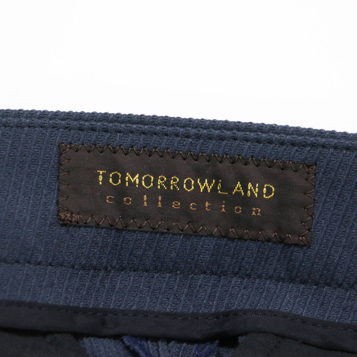 TOMORROWLAND collection トゥモローランド パンツ ネイビー 紺 サイズ:32 5號 / 24春夏 ビッグカルゼ バックスリット パンツ