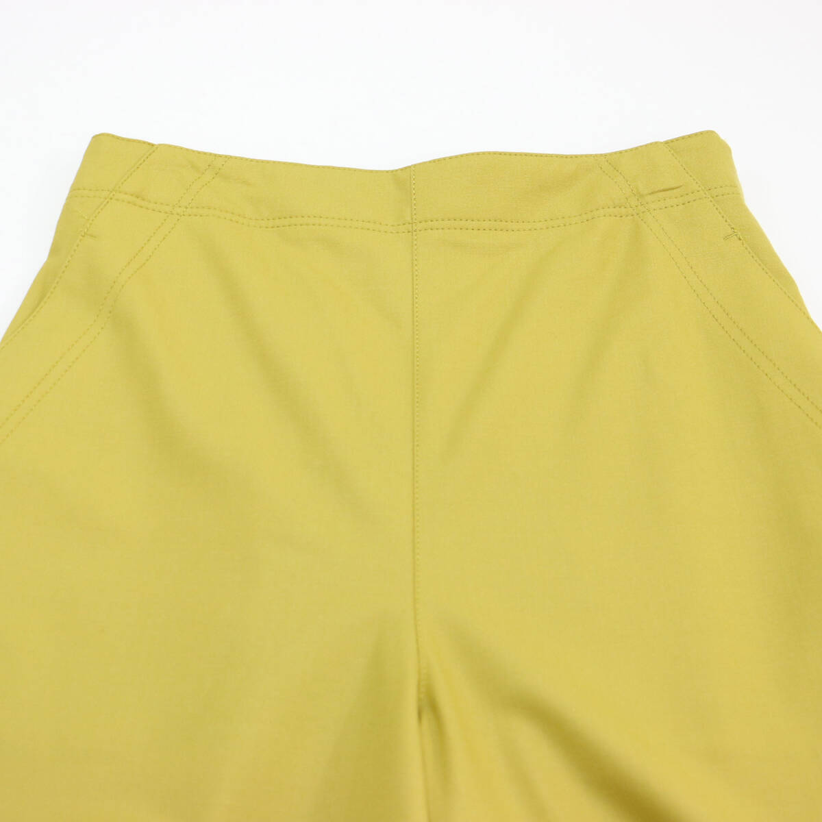 MACPHEE マカフィー パンツ イエロー サイズ:36 9號(hào) / ウール ストレッチ ワイド クロップド パンツ / ハイウエスト / ボトムス ズボン