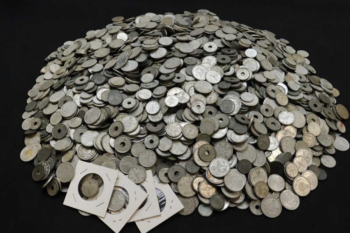 日本 旧貨幣 アルミ貨多く 錫貨極少々 まとめて5.800g 非選別 出品。 日本 旧貨幣 アルミ貨多く 錫貨極少々 まとめて5.800g 非選別