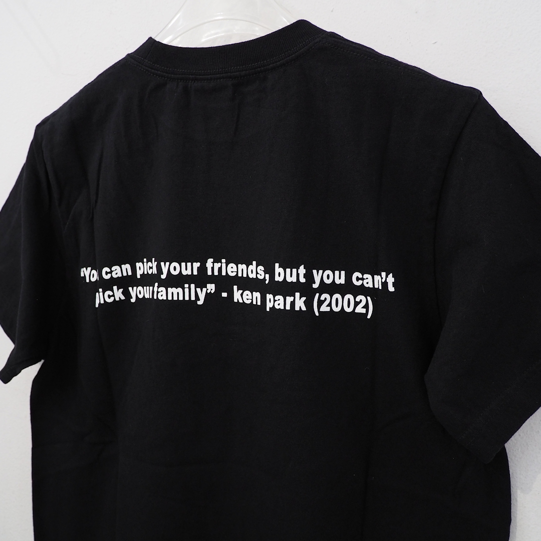 新品 定価8800円 フーズフーギャラリー 映画 KENPARK プリント 短丈 タイト Tシャツ 黒 ブラック メンズ レディース S XS ムービー 細身_画像4