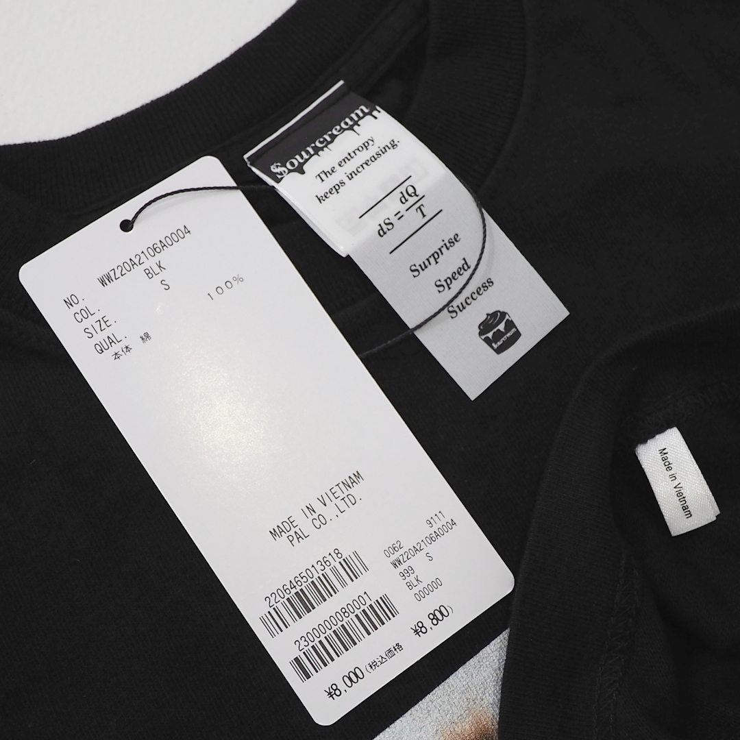 新品 定価8800円 フーズフーギャラリー 映画 KENPARK プリント 短丈 タイト Tシャツ 黒 ブラック メンズ レディース S XS ムービー 細身_画像6