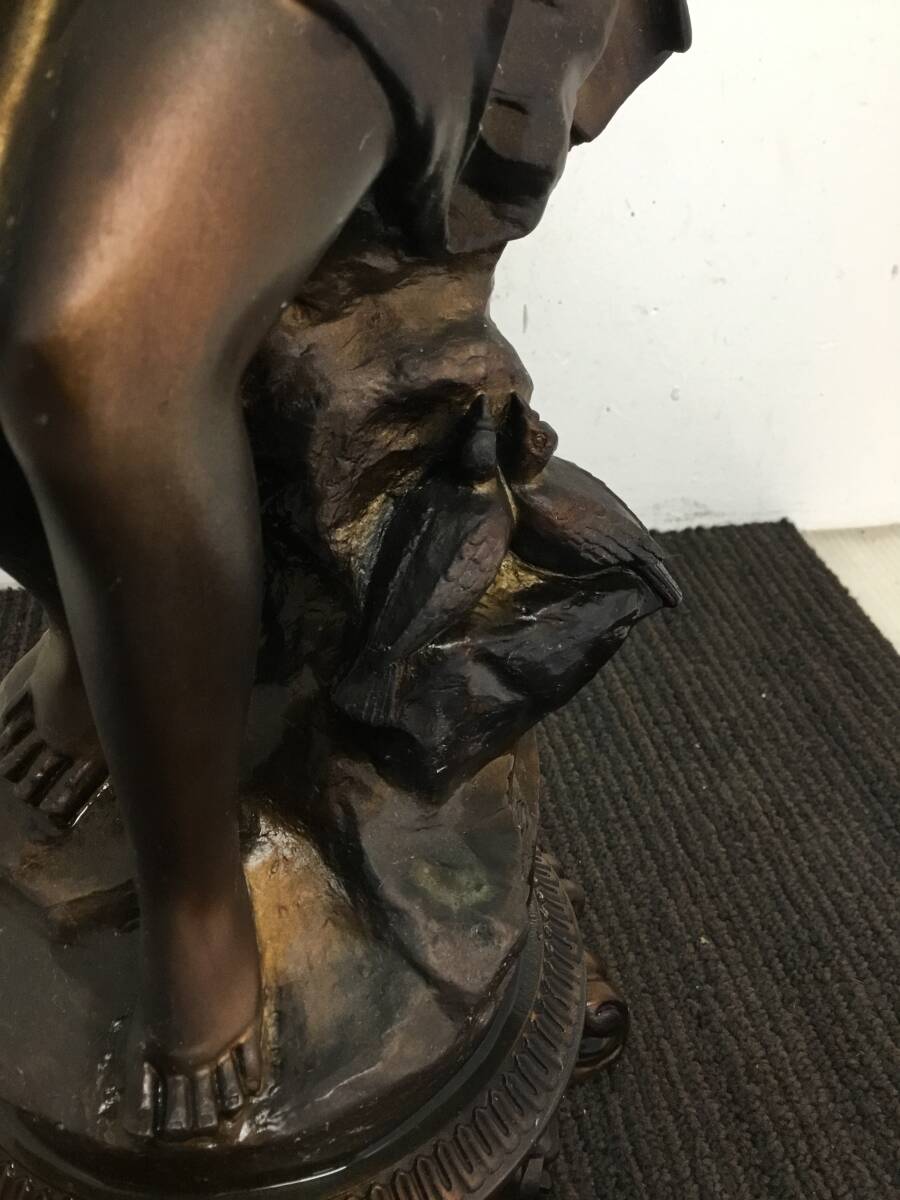 △ q 岐阜発/ オブジェ/ 置き物/ 女性像/ 高さ57cm/ インテリア/ 現状品/ R7.6/16 △_画像3