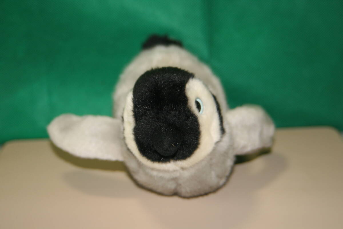 動物 ペンギン グレー 寝そべり ぬいぐるみ 約23cm トイザラス　赤ちゃん 水族館　お尻にペレット_画像3