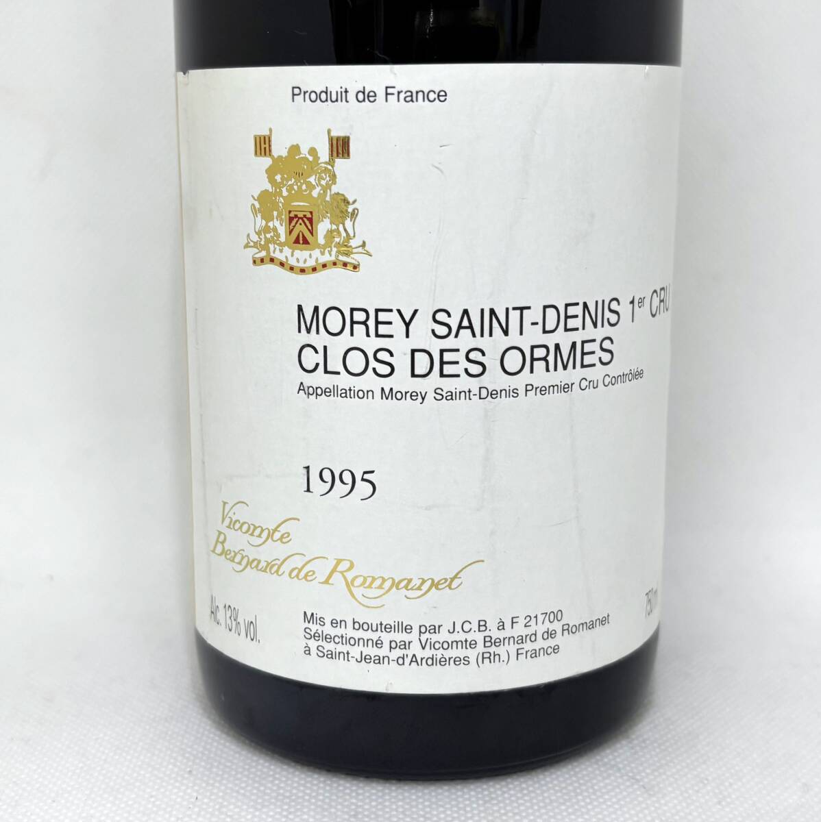 ● モレ?サン?ドニ　クロ?デ?ゾルム 1995　プルミエ?クリュ　赤ワイン 750ml 13%