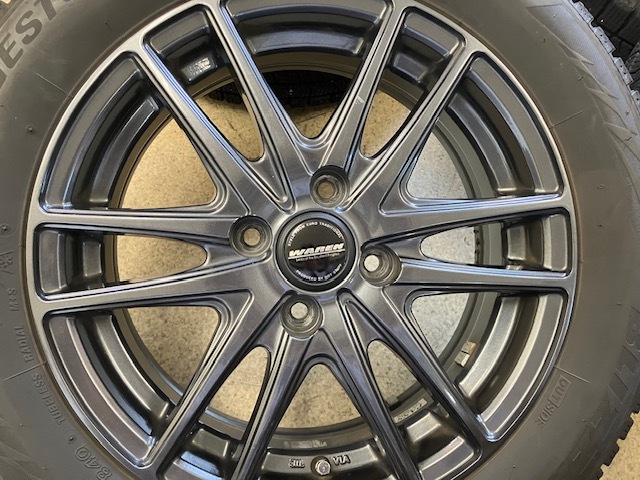 富山発　ブリヂストン　ブリザック　VRX2　185/60R15　2022年　WAREN　15×5.5J　4穴　100　売り切り　