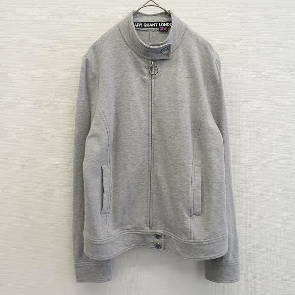 マリークワント MARYQUANT LONDON ジップアップ トレーナー トップス スウェット ロゴボタン x945375