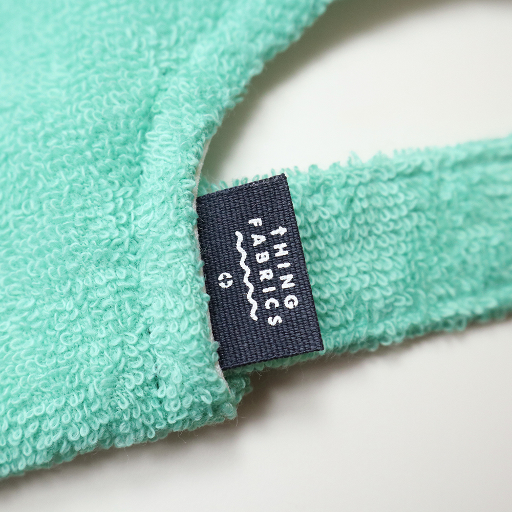 MANIERA × THING FABRICS/パイル メッシュ ワイド キャップ 日本制 マニエラ 新品/ミント×ホワイト/kf358/