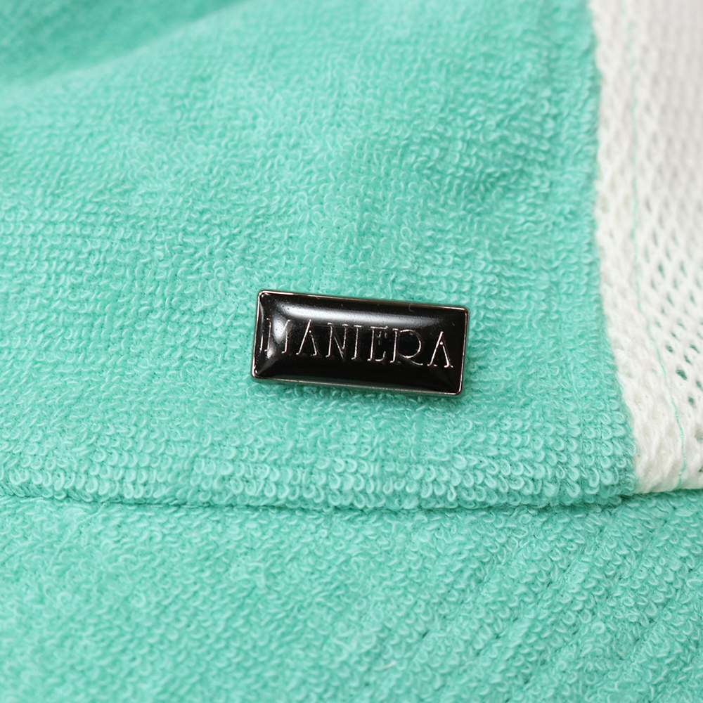 MANIERA × THING FABRICS/パイル メッシュ ワイド キャップ 日本制 マニエラ 新品/ミント×ホワイト/kf358/