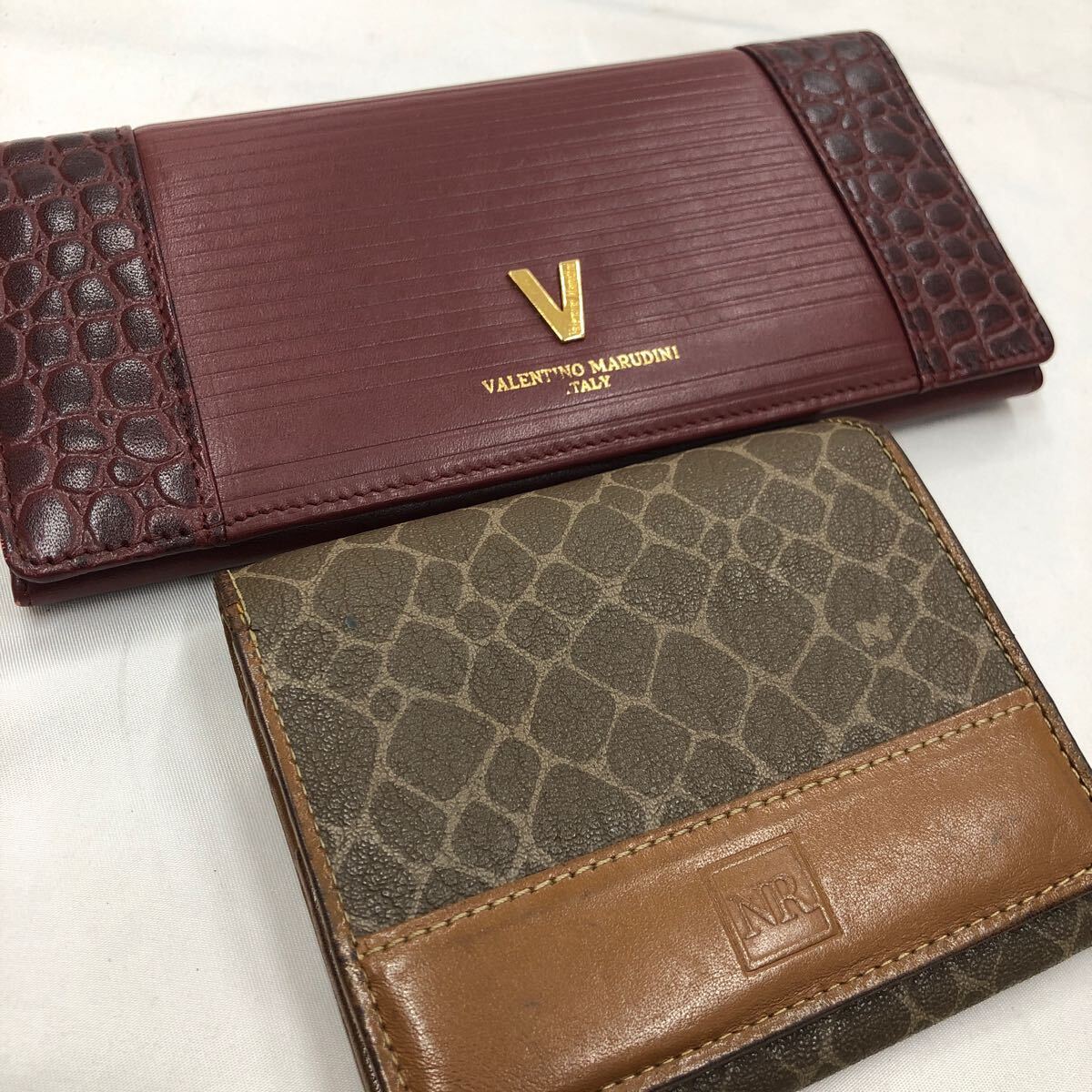 財布　2點　まとめ売り　VALENTINO MARUDINI バレンティノ　NINARICCI ニナリッチ　 長財布　 二つ折り財布　 ウォレット　