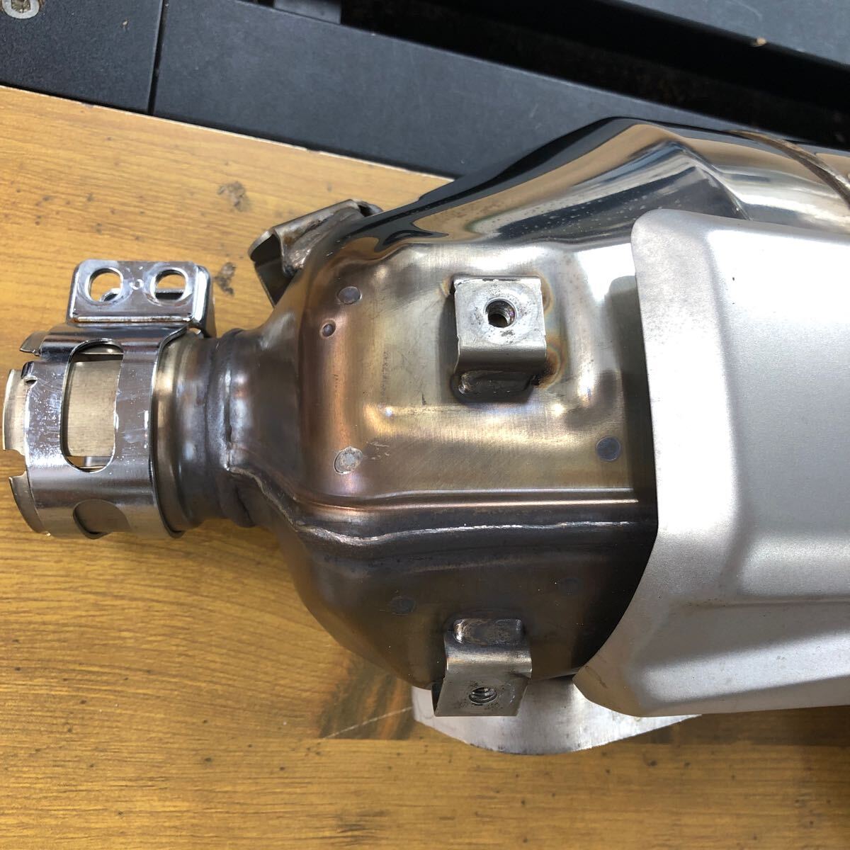 *CRF1100L Africa Twin снимать оригинальный muffler 