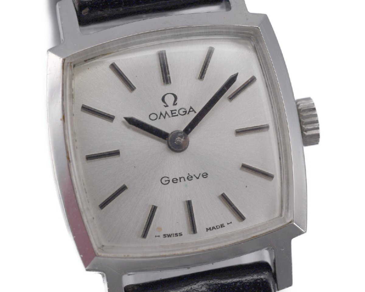 稼働 OMEGA Geneva オメガ レディース時計 シルバー 手巻き 稼働 OMEGA Geneva オメガ レディース時計 シルバー 手巻き