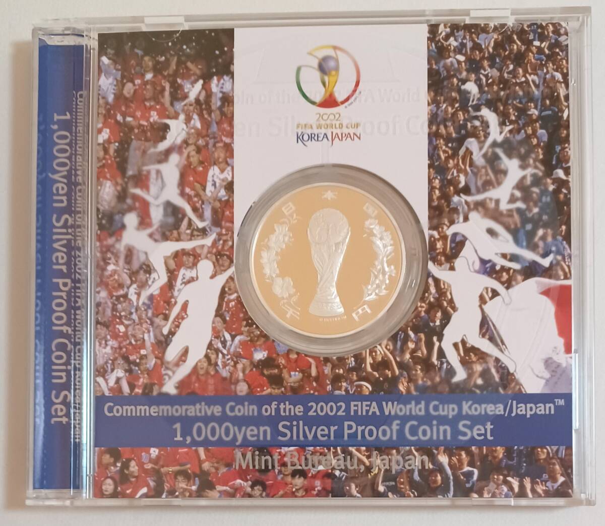 2002 FIFAワールドカップ 記念貨幣 1000円銀貨幣 プルーフ貨幣