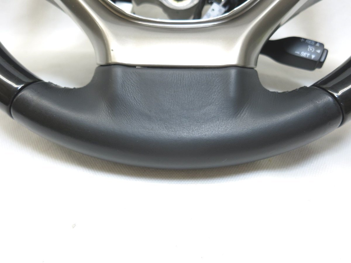 黒木! RX(10系後期)2012年4月~2015年10月 ウッド ステアリング ハンドル スイッチ ヒーター GS(10系前期)管理番号(W-6579)_画像2