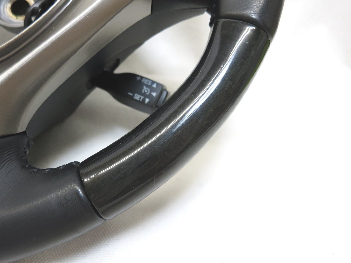 黒木! RX(10系後期)2012年4月~2015年10月 ウッド ステアリング ハンドル スイッチ ヒーター GS(10系前期)管理番号(W-6579)_画像9