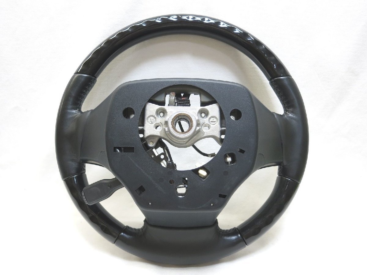 黒木! RX(10系後期)2012年4月~2015年10月 ウッド ステアリング ハンドル スイッチ ヒーター GS(10系前期)管理番号(W-6579)_画像10