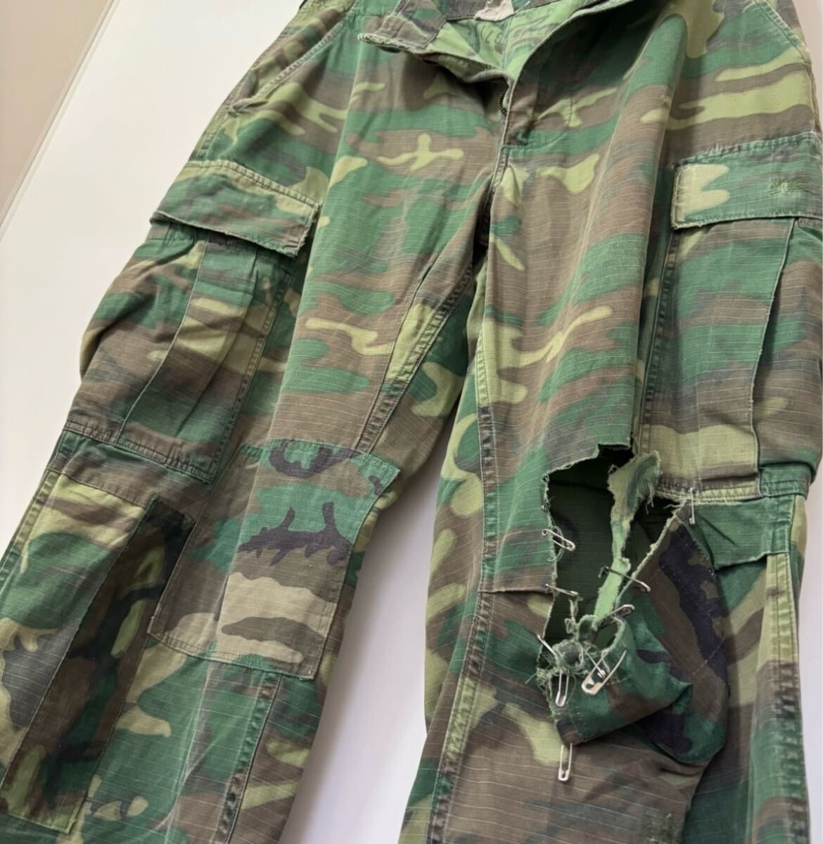 カーゴパンツ ミリタリー 軍物 迷彩 42年程前に購入 ヴィンテージ 