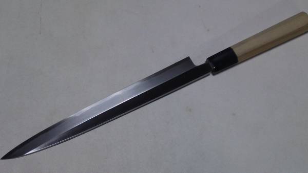 新品　完全プロ仕様 堺本霞青弐柳刃２７０mm (９寸) 水牛八角柄 要るなら絶対得！