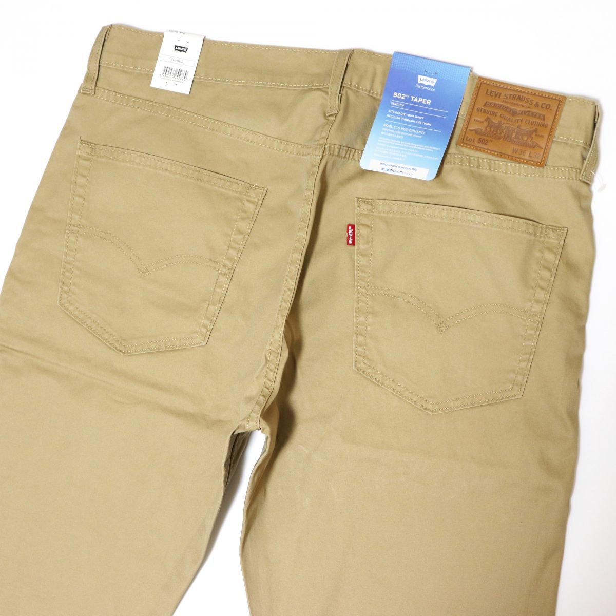 ★リーバイス Levis 502 新品 COOL ストレッチ レギュラー テーパード チノパン ロングパンツ 36インチ[29507-0572-36] 四 參★QWER★