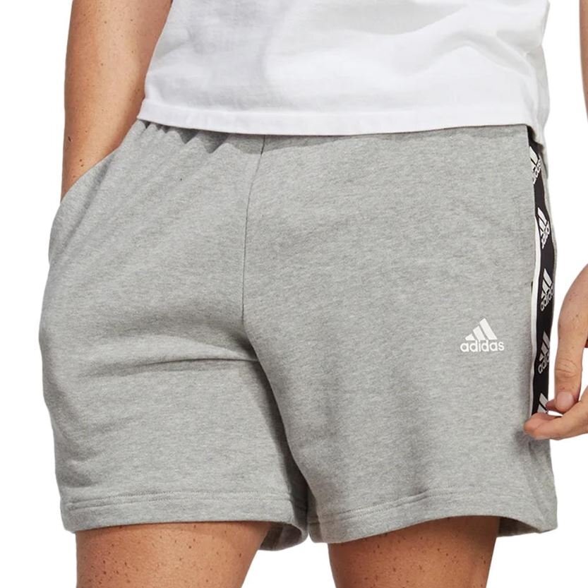 ★アディダス adidas 新品 メンズ カジュアル サイドライン スウェット ハーフパンツ ショーツ 灰 LLサイズ [IC6820-XL] 四 参★QWER★