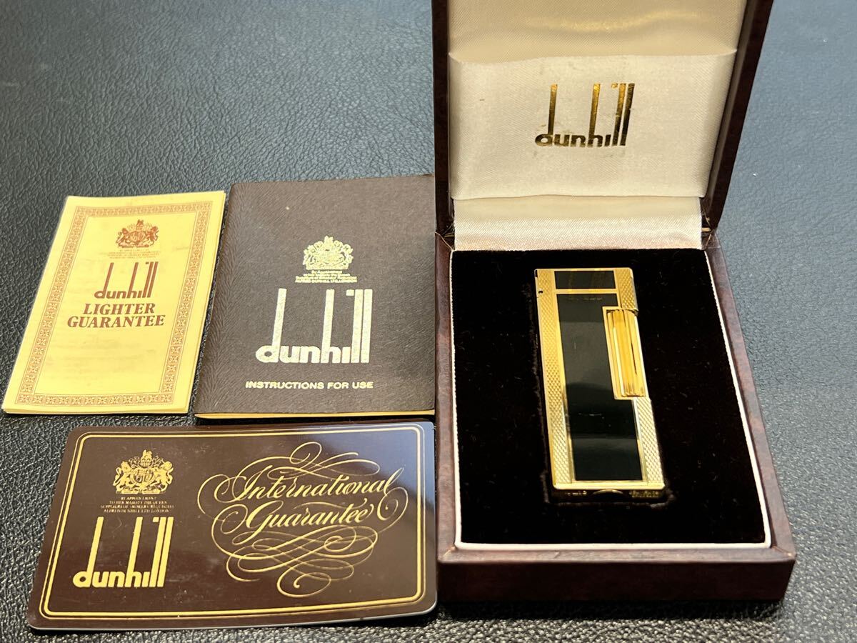 Dunhill Dunhill газовая зажигалка черный Gold с коробкой 