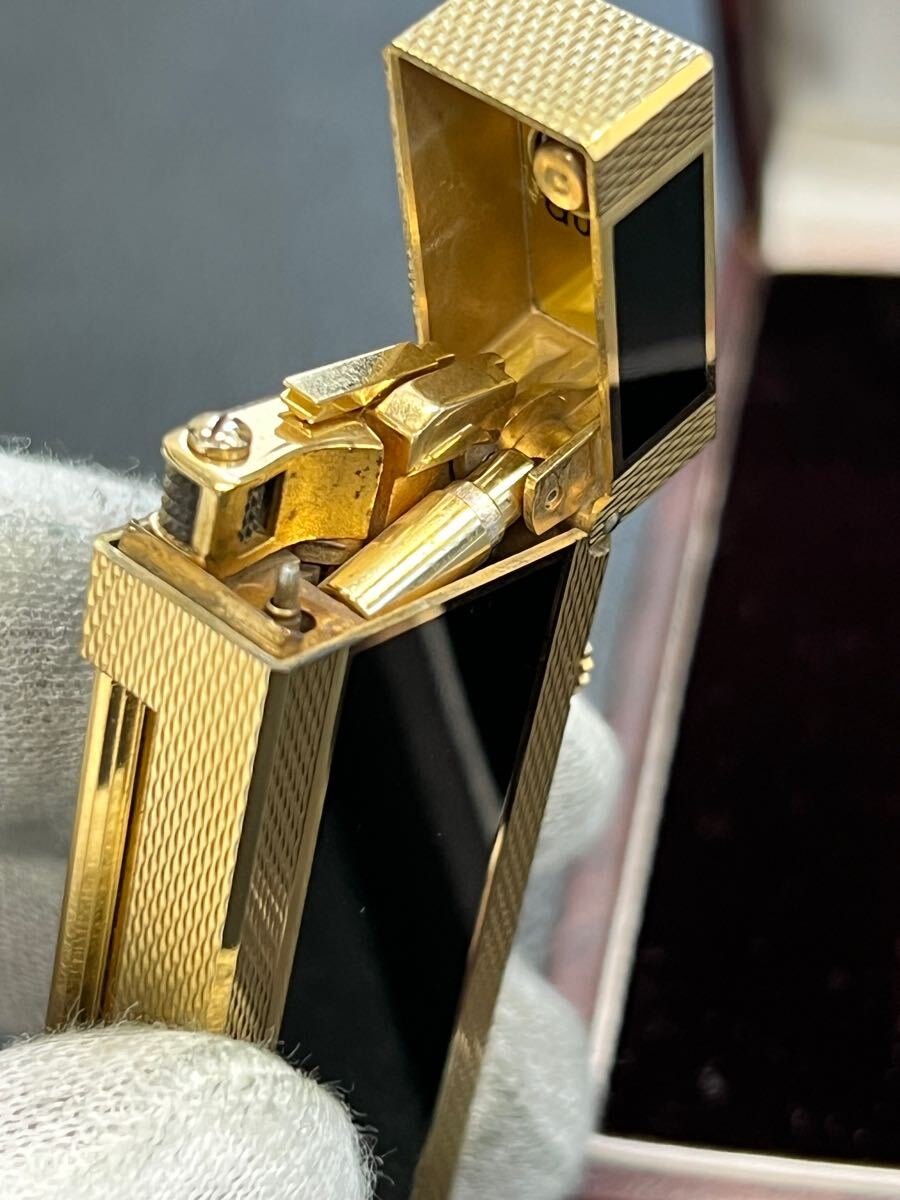 Dunhill Dunhill газовая зажигалка черный Gold с коробкой 