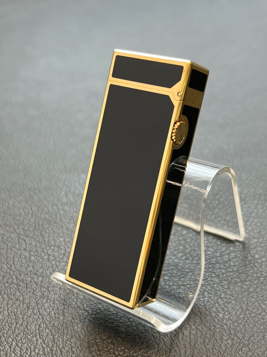 Dunhill Dunhill газовая зажигалка черный Gold с коробкой красивый!