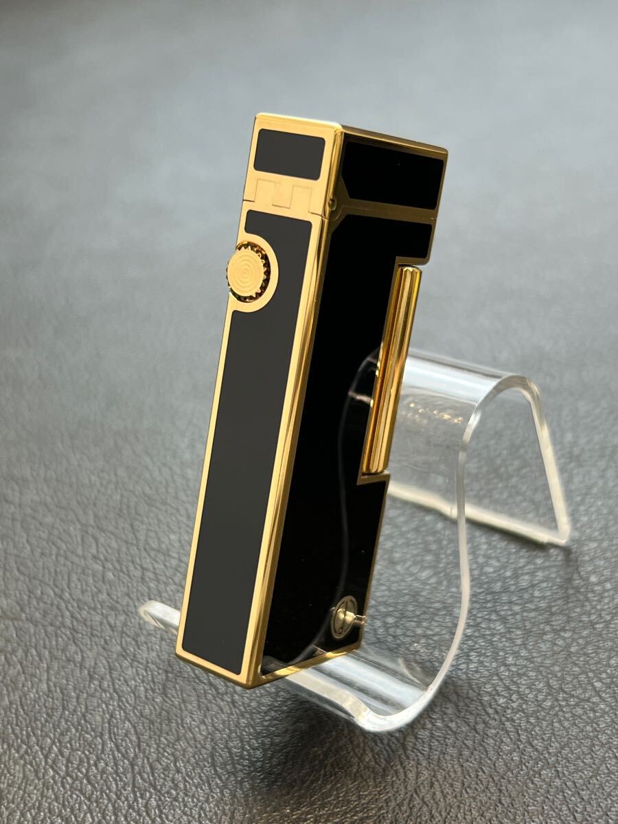 Dunhill Dunhill газовая зажигалка черный Gold с коробкой красивый!