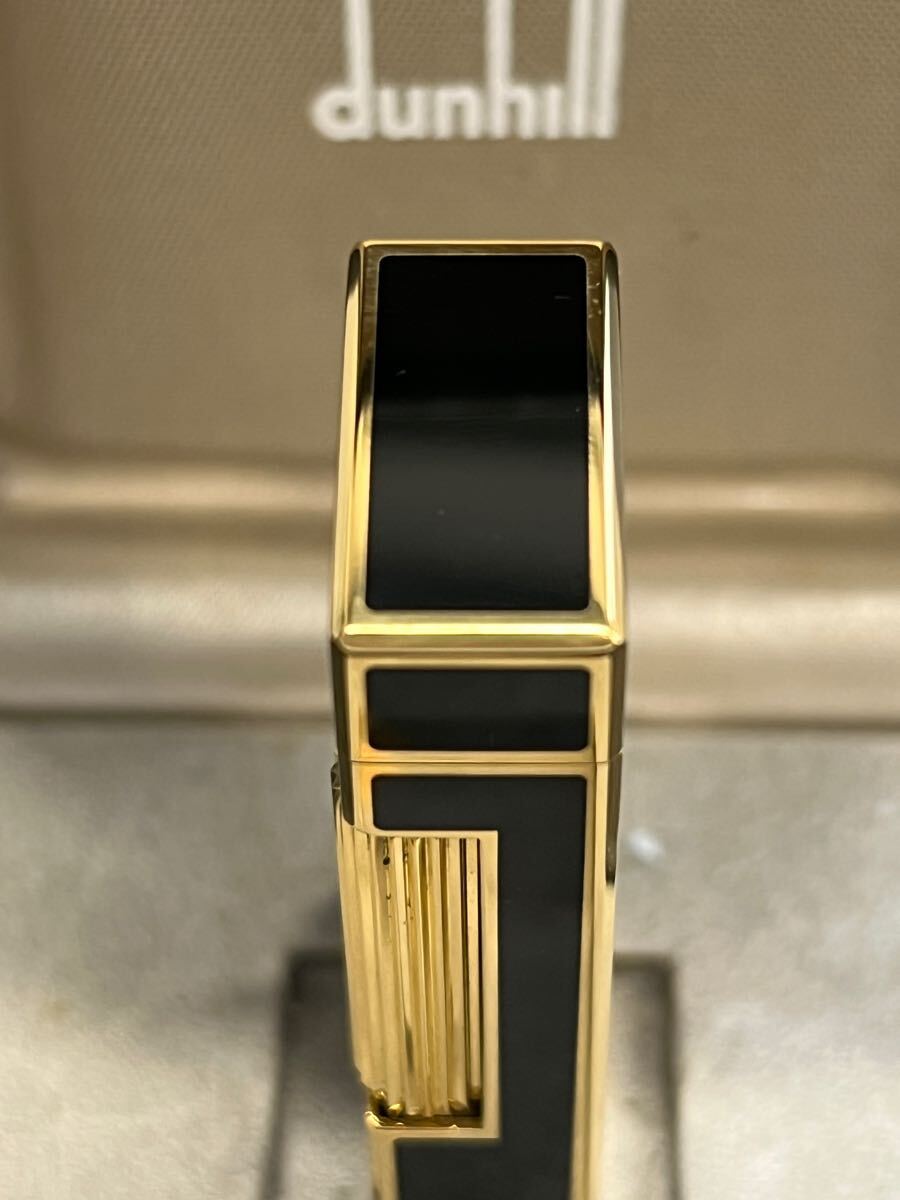 Dunhill Dunhill газовая зажигалка черный Gold с коробкой красивый!