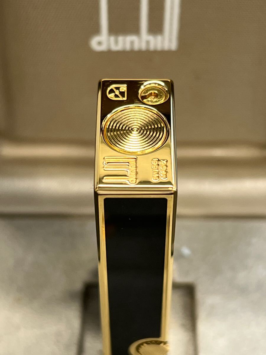 Dunhill Dunhill газовая зажигалка черный Gold с коробкой красивый!