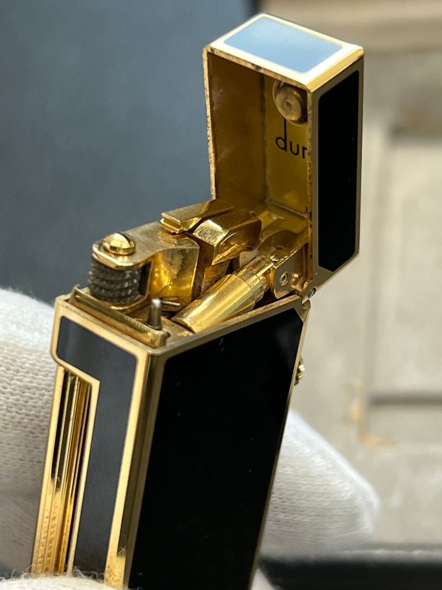 Dunhill Dunhill газовая зажигалка черный Gold с коробкой красивый!
