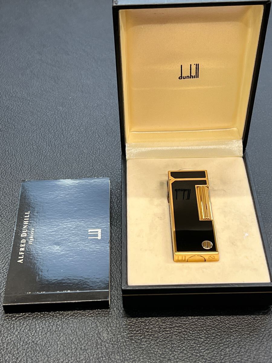 セール 海外 ブラック ガスライター ダンヒル Dunhill ゴールド 綺麗 箱付き その他