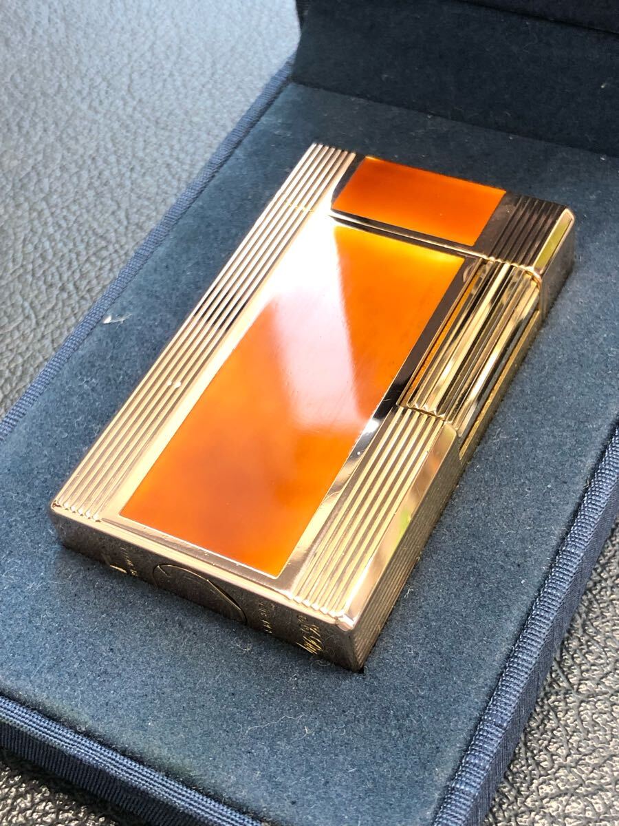 DuPont Dupont газовая зажигалка линия 1L мрамор рисунок Gold с коробкой 