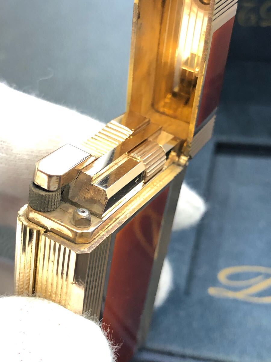 DuPont Dupont газовая зажигалка линия 1L мрамор рисунок Gold с коробкой 
