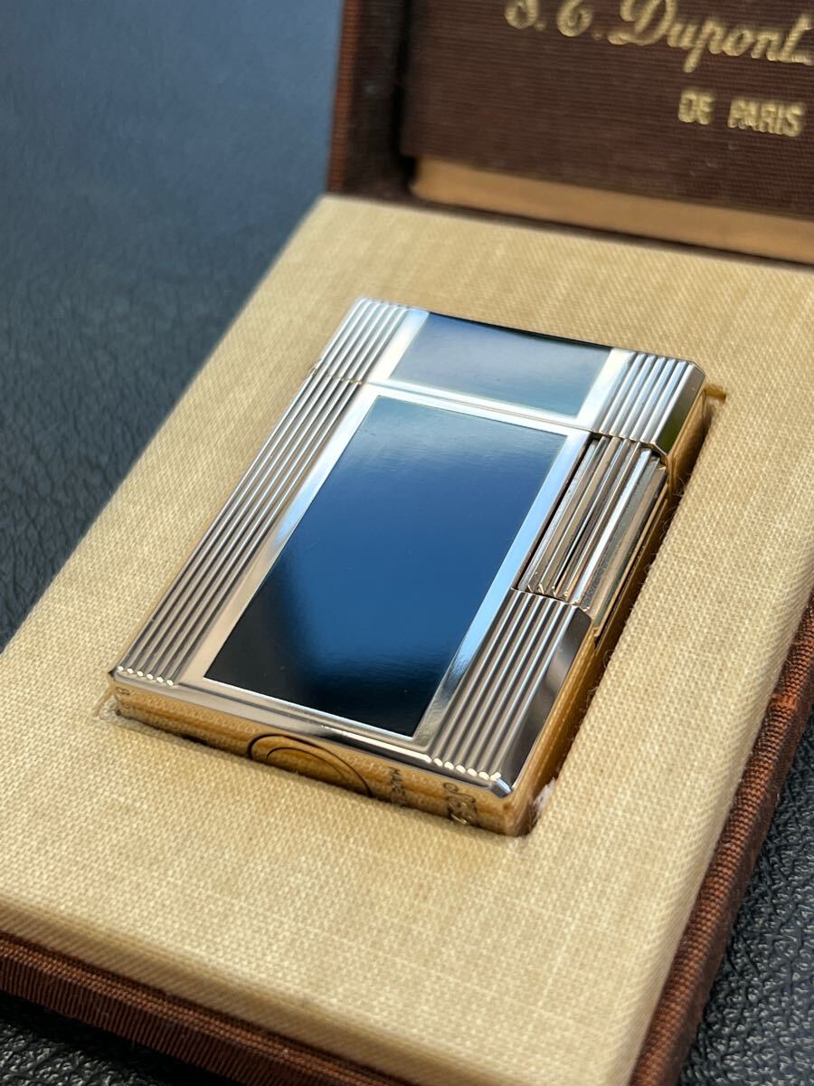 DuPont デュポン ガスライター　ライン1S ブラック ゴールド　箱付き　綺麗です！
