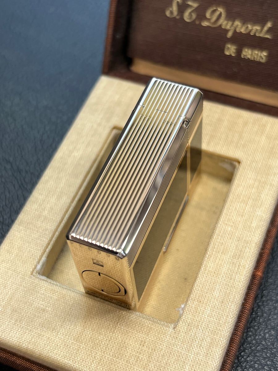 DuPont デュポン ガスライター　ライン1S ブラック ゴールド　箱付き　綺麗です！