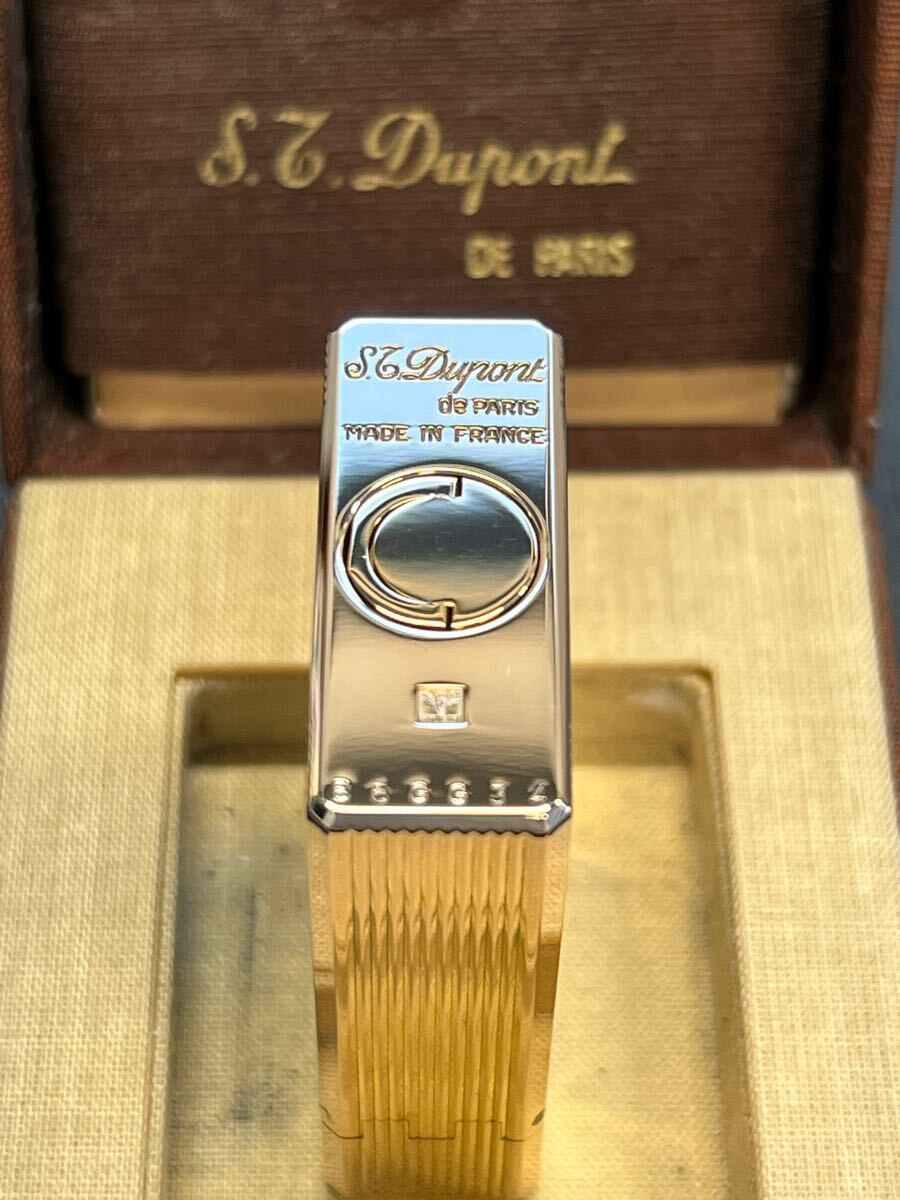 DuPont デュポン ガスライター　ライン1S ブラック ゴールド　箱付き　綺麗です！
